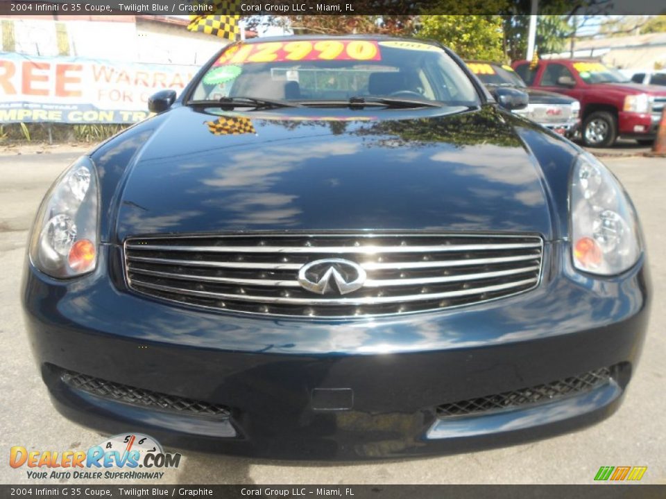 2004 Infiniti G 35 Coupe Twilight Blue / Graphite Photo #2