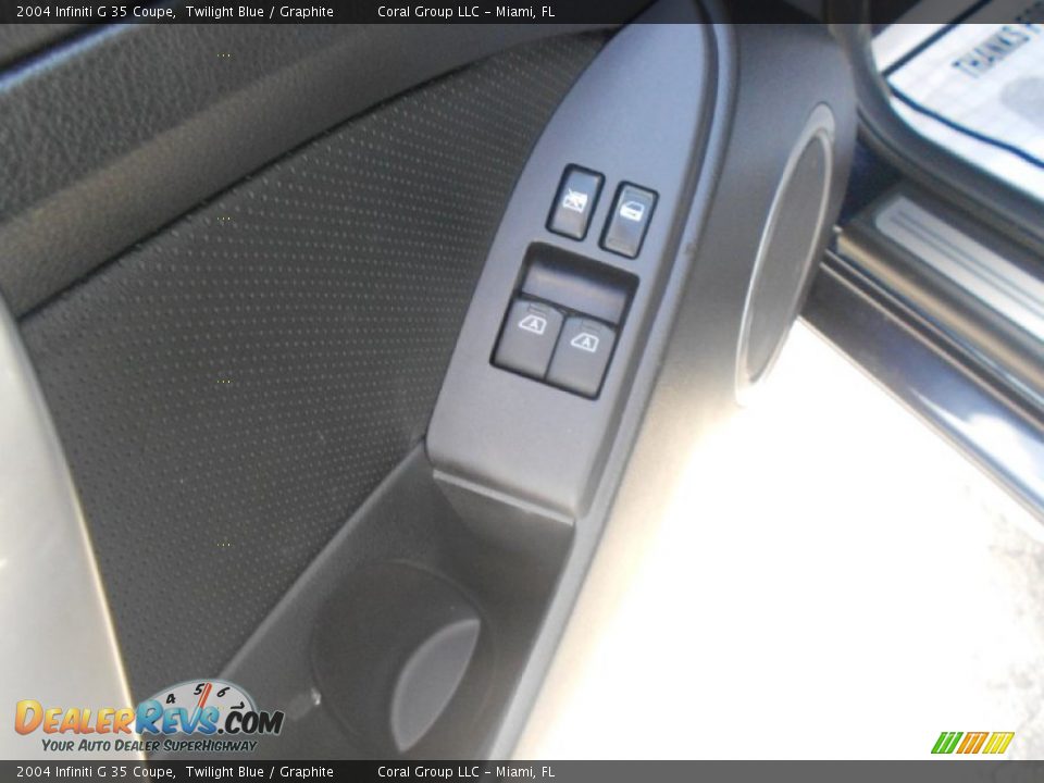 2004 Infiniti G 35 Coupe Twilight Blue / Graphite Photo #10
