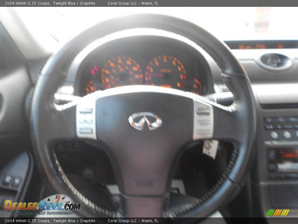 2004 Infiniti G 35 Coupe Twilight Blue / Graphite Photo #14