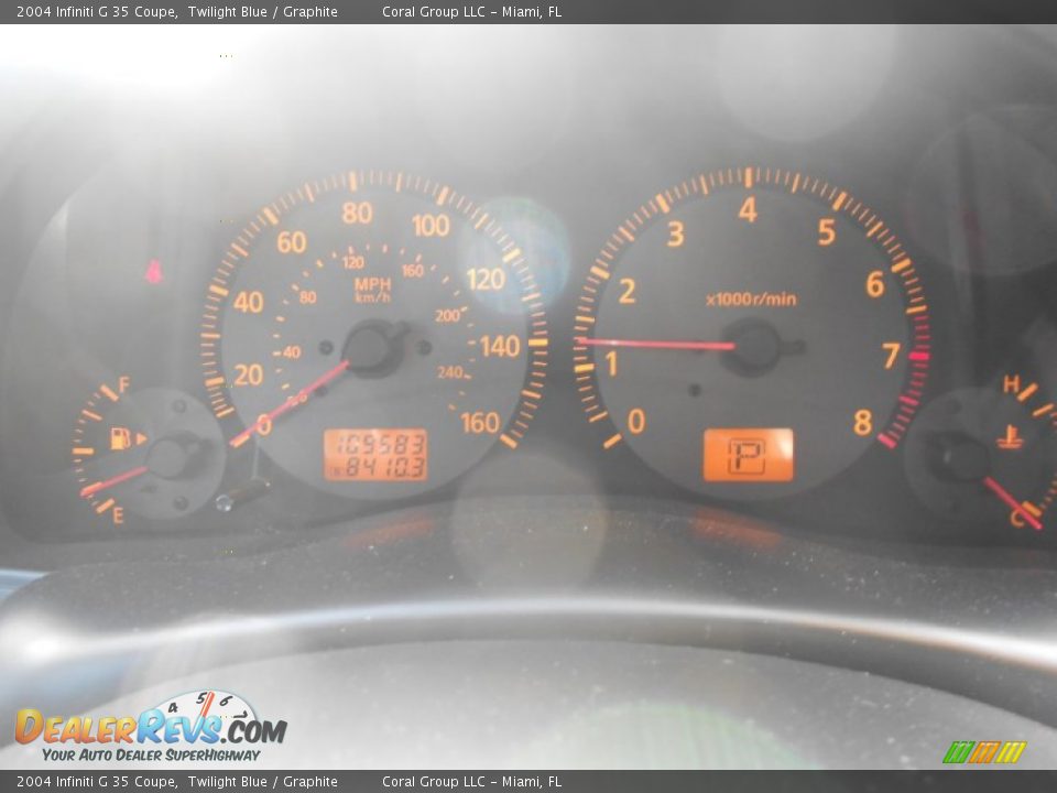 2004 Infiniti G 35 Coupe Twilight Blue / Graphite Photo #15