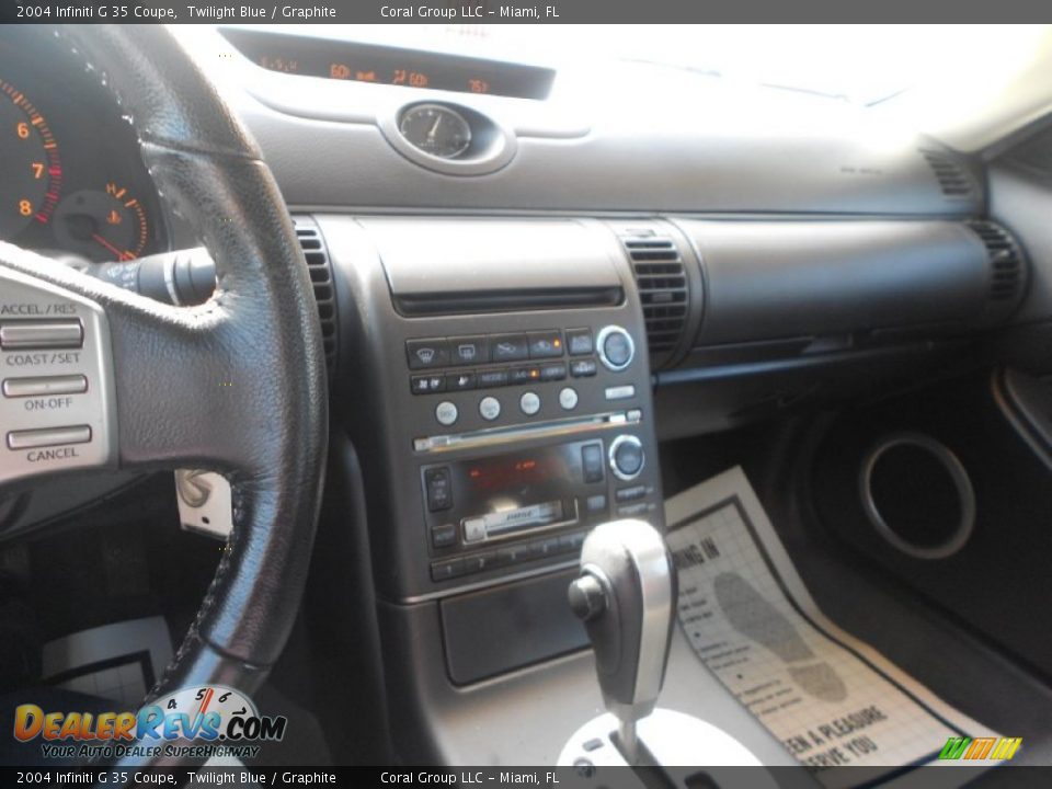 2004 Infiniti G 35 Coupe Twilight Blue / Graphite Photo #16