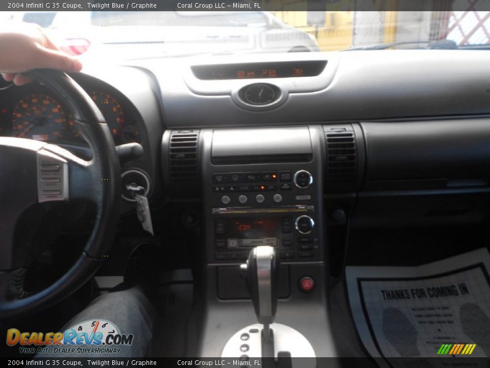 2004 Infiniti G 35 Coupe Twilight Blue / Graphite Photo #17