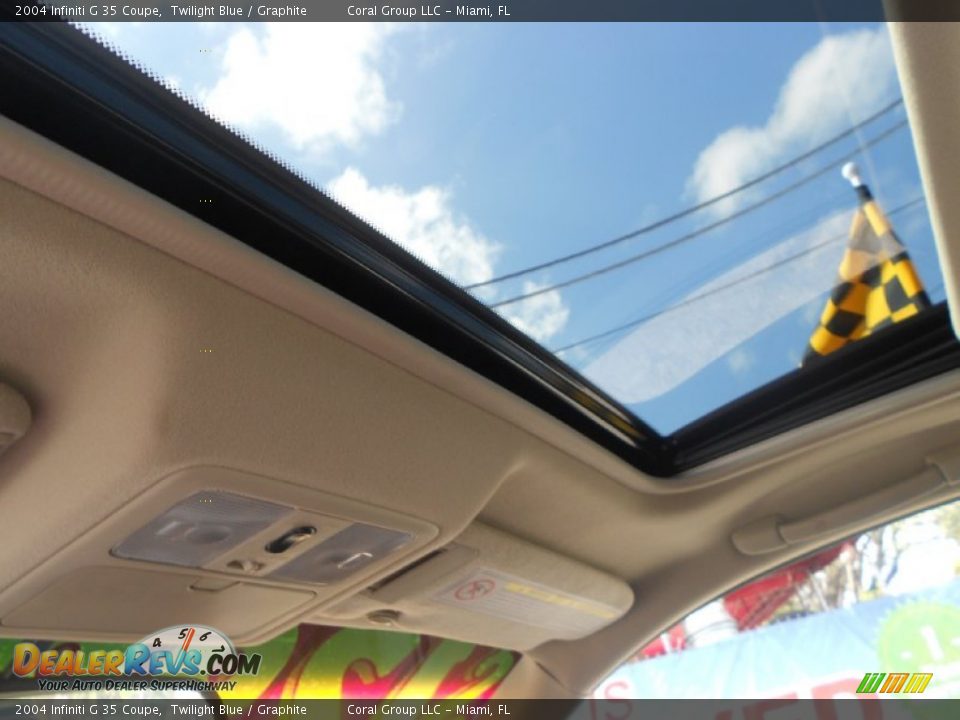 2004 Infiniti G 35 Coupe Twilight Blue / Graphite Photo #18