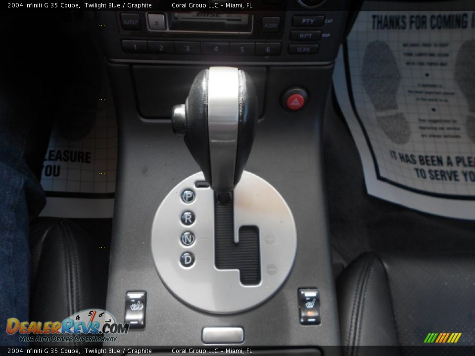 2004 Infiniti G 35 Coupe Twilight Blue / Graphite Photo #19