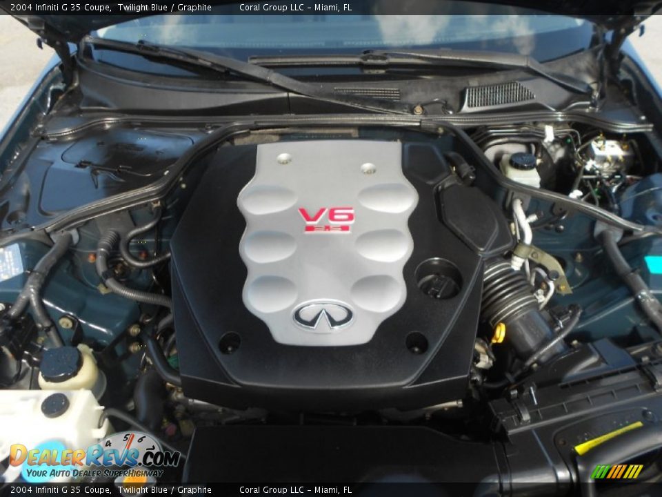 2004 Infiniti G 35 Coupe Twilight Blue / Graphite Photo #21