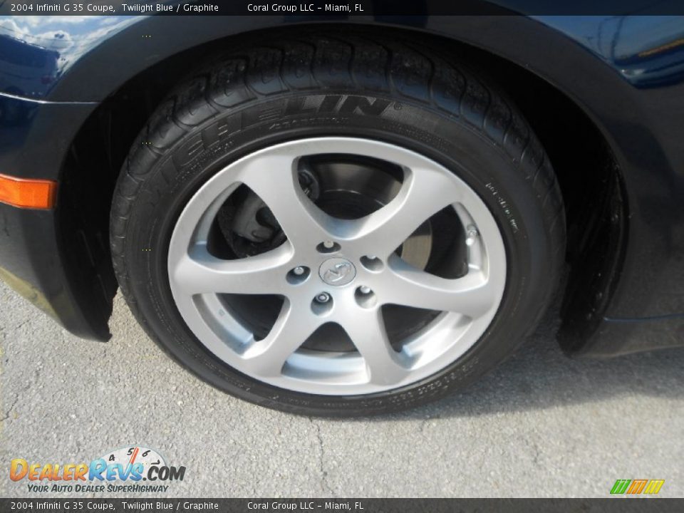 2004 Infiniti G 35 Coupe Twilight Blue / Graphite Photo #22