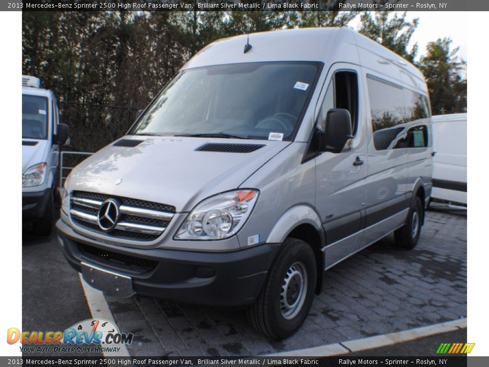 2013 Mercedes-Benz Sprinter 2500 High Roof Passenger Van Brilliant Silver Metallic / Lima Black Fabric Photo #1