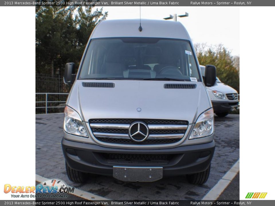 2013 Mercedes-Benz Sprinter 2500 High Roof Passenger Van Brilliant Silver Metallic / Lima Black Fabric Photo #2