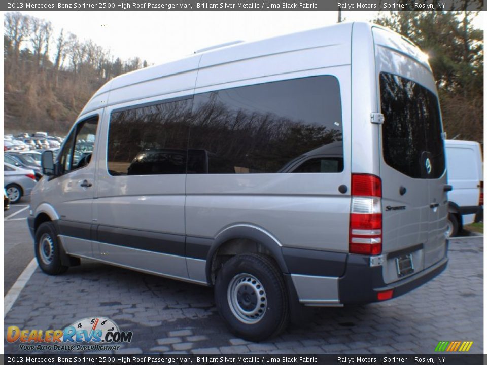 2013 Mercedes-Benz Sprinter 2500 High Roof Passenger Van Brilliant Silver Metallic / Lima Black Fabric Photo #3