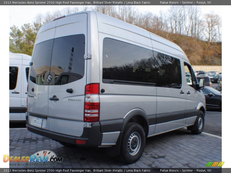 2013 Mercedes-Benz Sprinter 2500 High Roof Passenger Van Brilliant Silver Metallic / Lima Black Fabric Photo #5