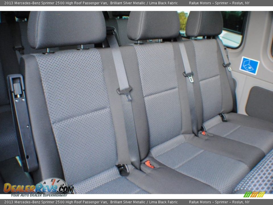 Rear Seat of 2013 Mercedes-Benz Sprinter 2500 High Roof Passenger Van Photo #15
