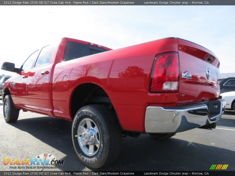 2012 Dodge Ram 2500 HD SLT Crew Cab 4x4 Flame Red / Dark Slate/Medium Graystone Photo #2