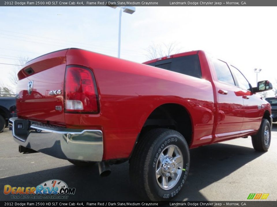 2012 Dodge Ram 2500 HD SLT Crew Cab 4x4 Flame Red / Dark Slate/Medium Graystone Photo #3