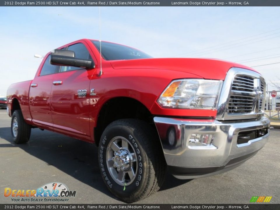2012 Dodge Ram 2500 HD SLT Crew Cab 4x4 Flame Red / Dark Slate/Medium Graystone Photo #4
