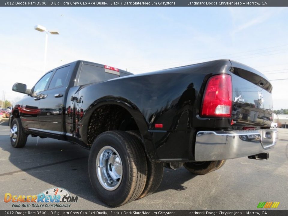 2012 Dodge Ram 3500 HD Big Horn Crew Cab 4x4 Dually Black / Dark Slate/Medium Graystone Photo #2
