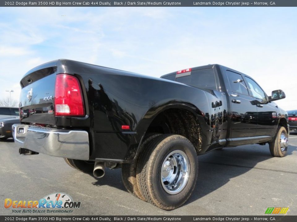 2012 Dodge Ram 3500 HD Big Horn Crew Cab 4x4 Dually Black / Dark Slate/Medium Graystone Photo #3