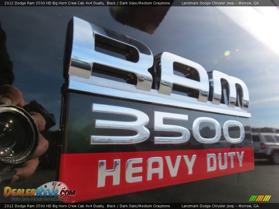 2012 Dodge Ram 3500 HD Big Horn Crew Cab 4x4 Dually Black / Dark Slate/Medium Graystone Photo #6