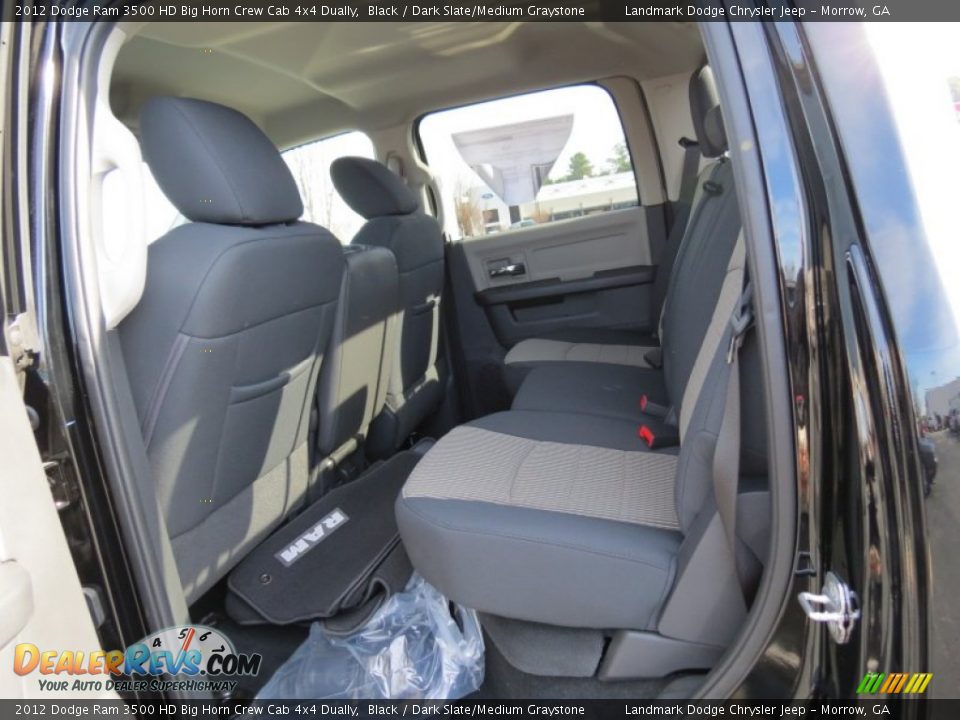 2012 Dodge Ram 3500 HD Big Horn Crew Cab 4x4 Dually Black / Dark Slate/Medium Graystone Photo #8