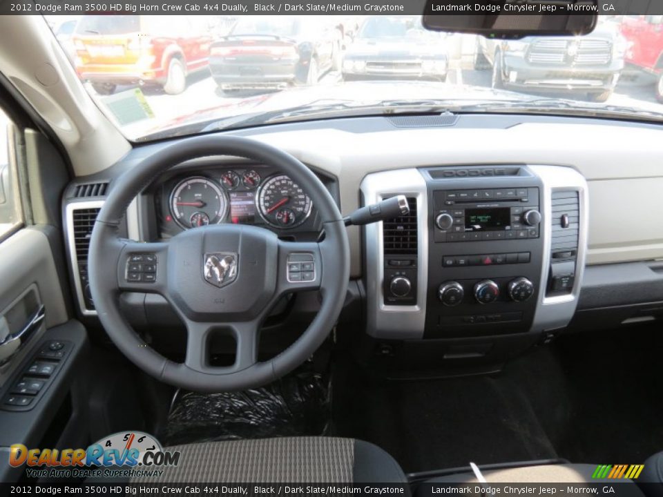 2012 Dodge Ram 3500 HD Big Horn Crew Cab 4x4 Dually Black / Dark Slate/Medium Graystone Photo #9
