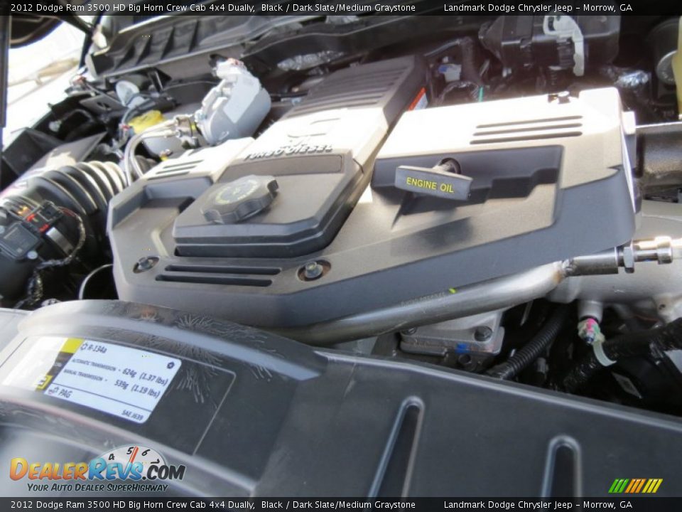 2012 Dodge Ram 3500 HD Big Horn Crew Cab 4x4 Dually Black / Dark Slate/Medium Graystone Photo #10