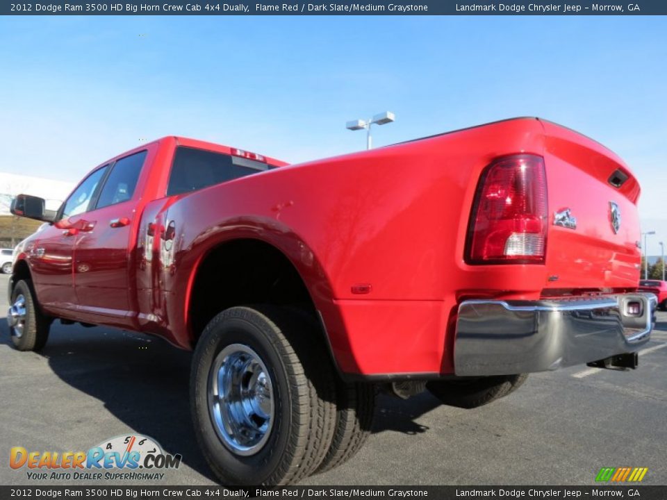 2012 Dodge Ram 3500 HD Big Horn Crew Cab 4x4 Dually Flame Red / Dark Slate/Medium Graystone Photo #2