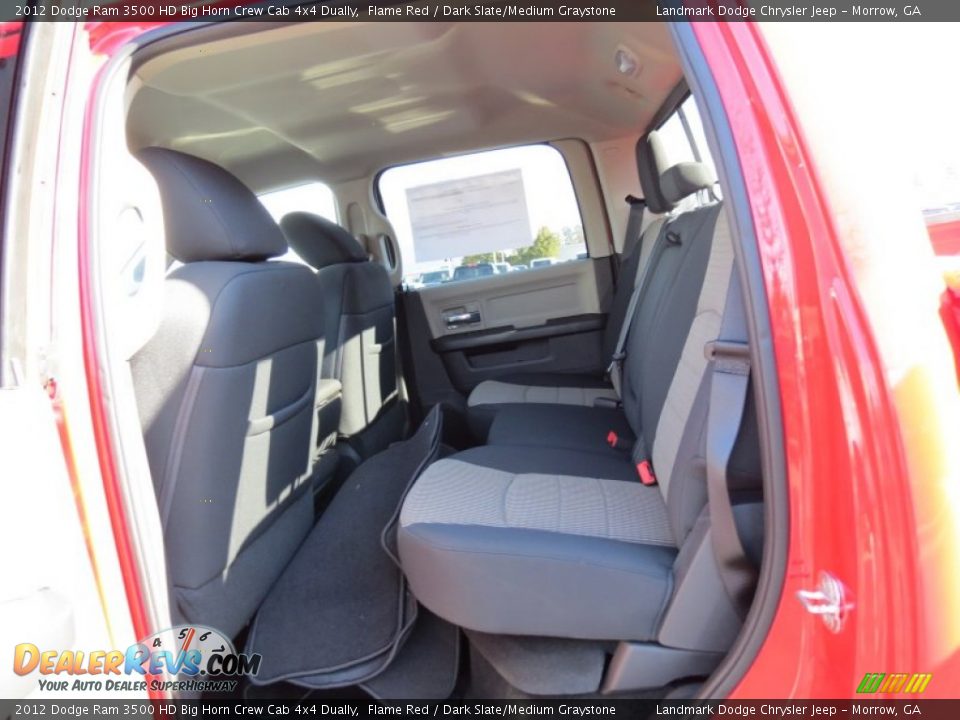 2012 Dodge Ram 3500 HD Big Horn Crew Cab 4x4 Dually Flame Red / Dark Slate/Medium Graystone Photo #8