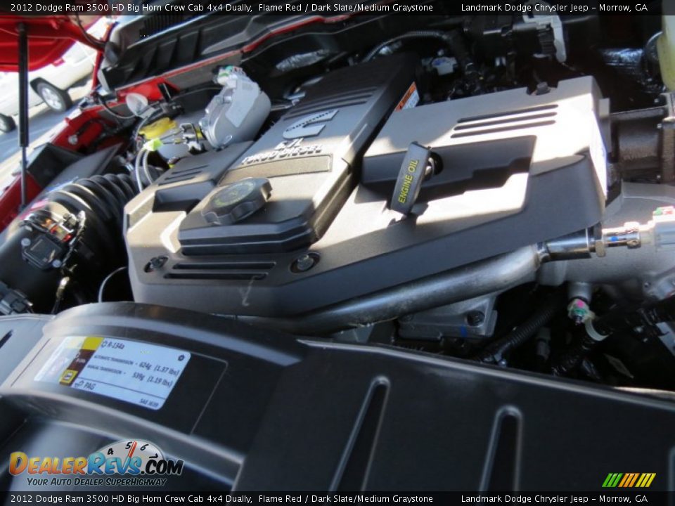 2012 Dodge Ram 3500 HD Big Horn Crew Cab 4x4 Dually Flame Red / Dark Slate/Medium Graystone Photo #10