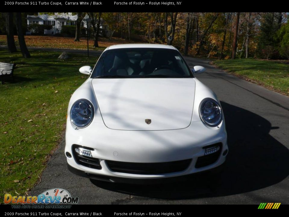 2009 Porsche 911 Turbo Coupe Carrara White / Black Photo #2