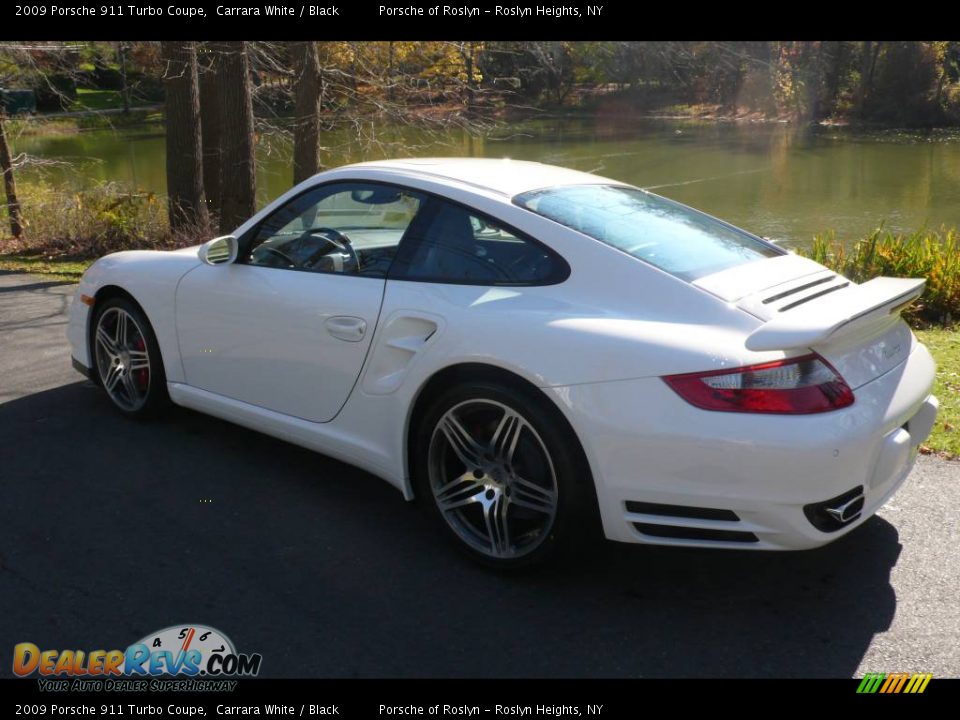 2009 Porsche 911 Turbo Coupe Carrara White / Black Photo #4