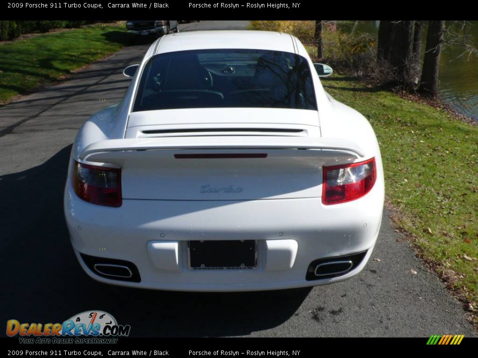 2009 Porsche 911 Turbo Coupe Carrara White / Black Photo #5