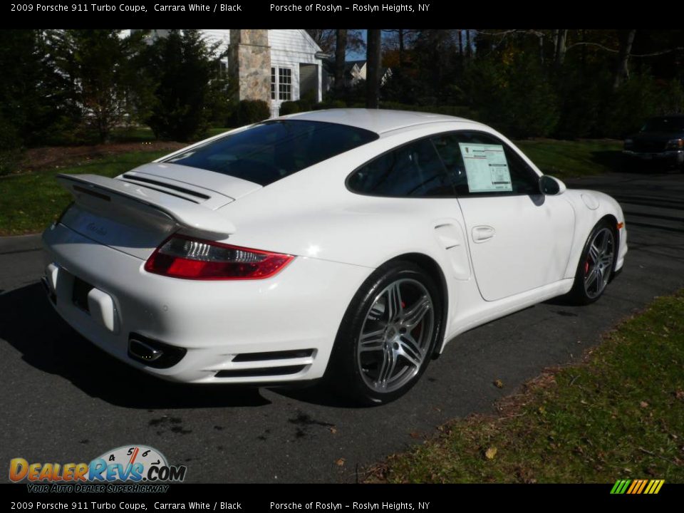 2009 Porsche 911 Turbo Coupe Carrara White / Black Photo #6
