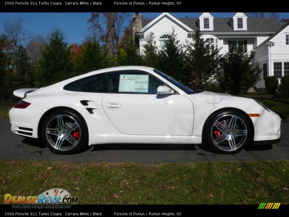 2009 Porsche 911 Turbo Coupe Carrara White / Black Photo #7