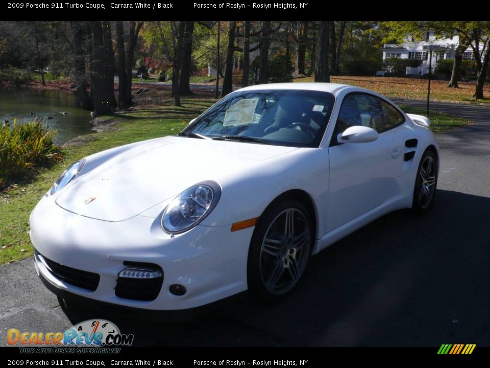2009 Porsche 911 Turbo Coupe Carrara White / Black Photo #8
