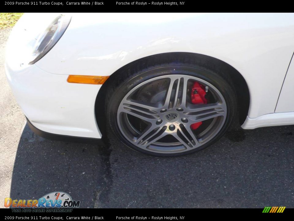 2009 Porsche 911 Turbo Coupe Carrara White / Black Photo #9