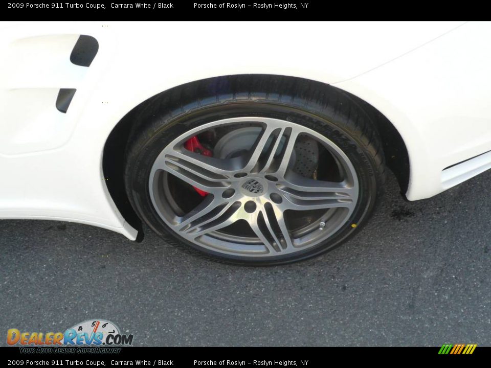2009 Porsche 911 Turbo Coupe Carrara White / Black Photo #10
