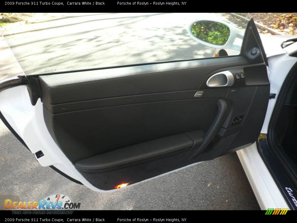 2009 Porsche 911 Turbo Coupe Carrara White / Black Photo #12