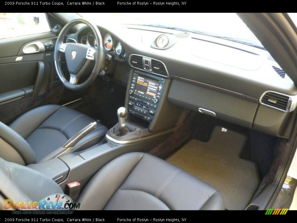 2009 Porsche 911 Turbo Coupe Carrara White / Black Photo #15