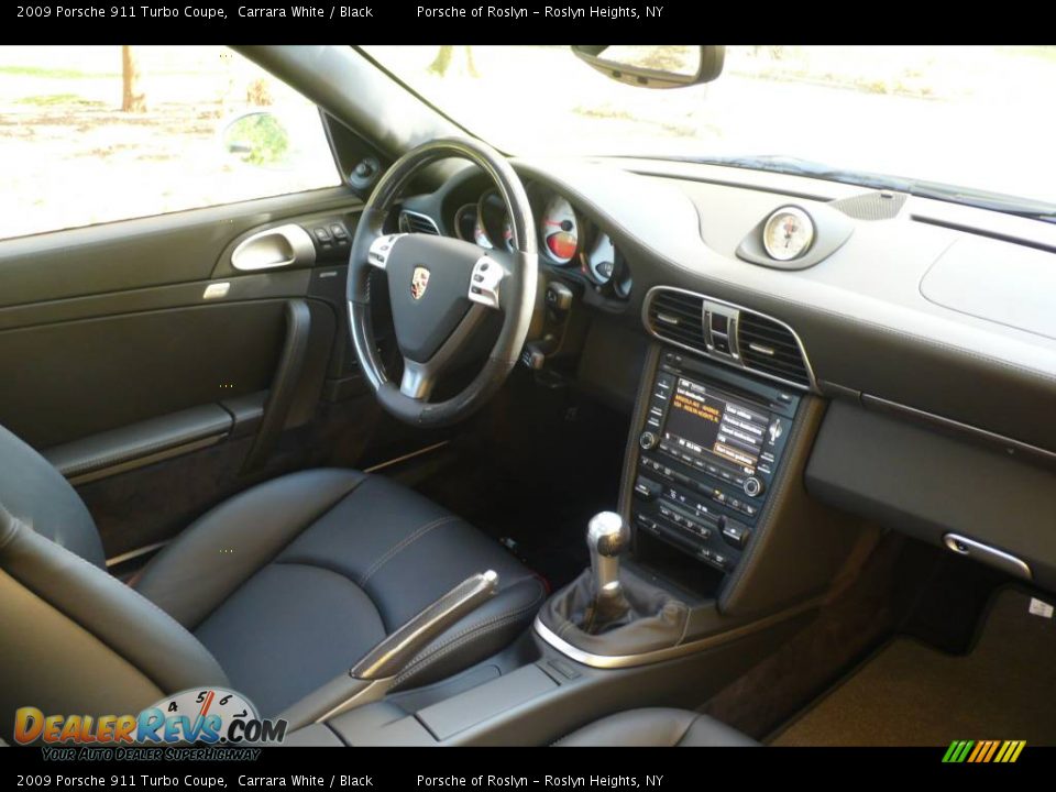 2009 Porsche 911 Turbo Coupe Carrara White / Black Photo #16