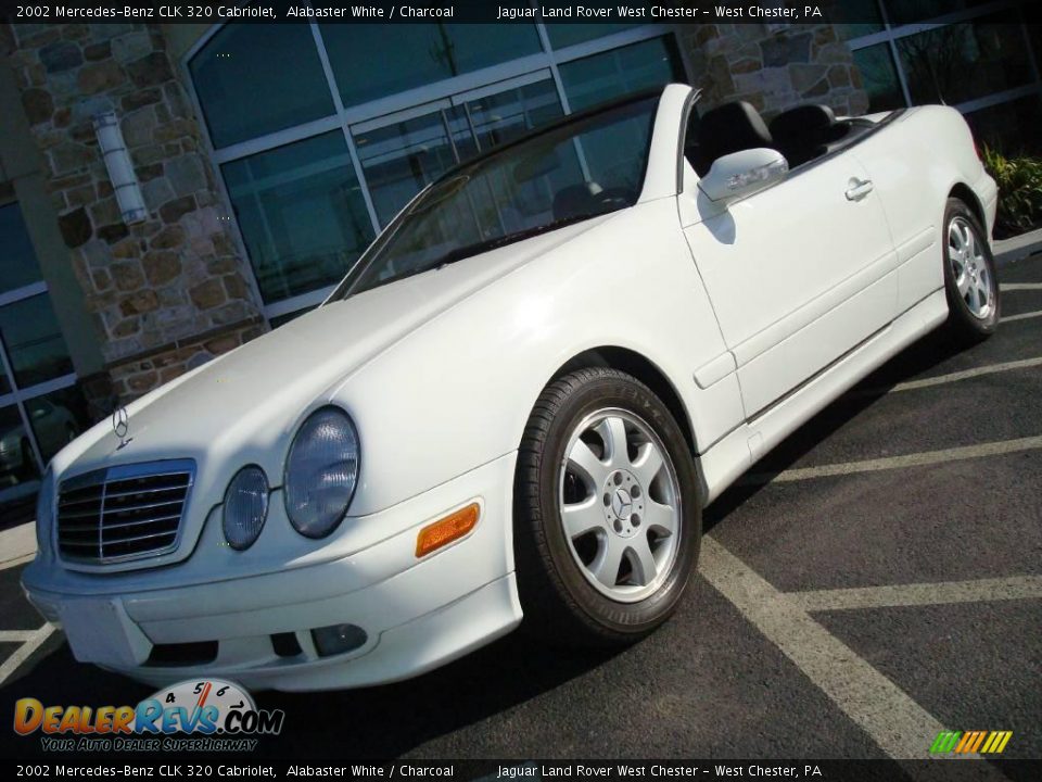 2002 Mercedes-Benz CLK 320 Cabriolet Alabaster White / Charcoal Photo #3