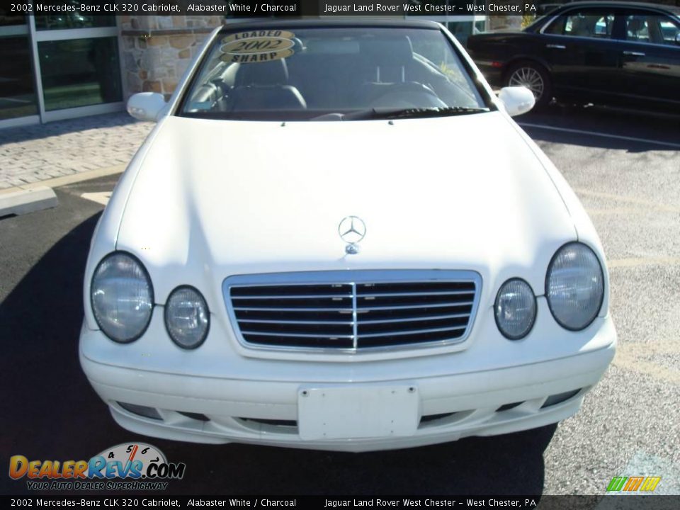 2002 Mercedes-Benz CLK 320 Cabriolet Alabaster White / Charcoal Photo #4