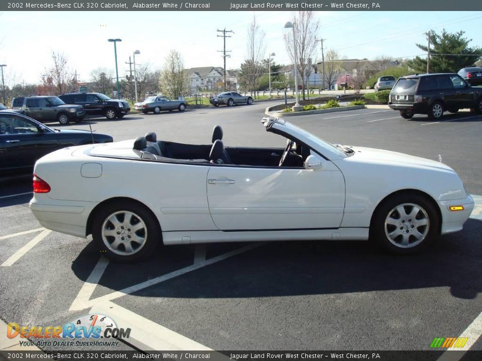 2002 Mercedes-Benz CLK 320 Cabriolet Alabaster White / Charcoal Photo #6