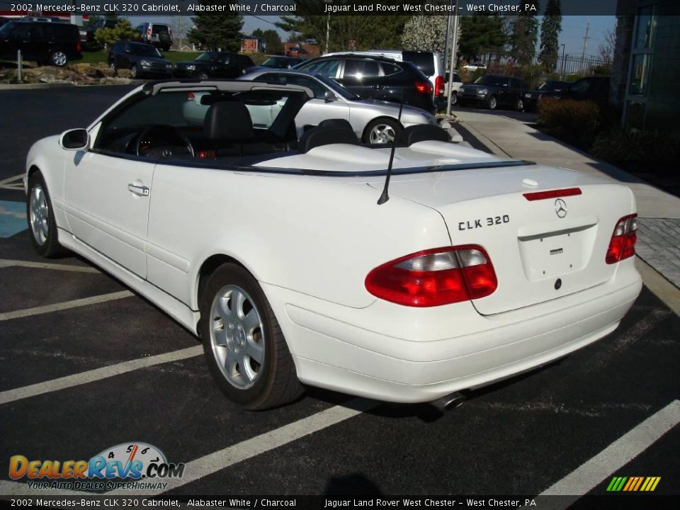 2002 Mercedes-Benz CLK 320 Cabriolet Alabaster White / Charcoal Photo #9