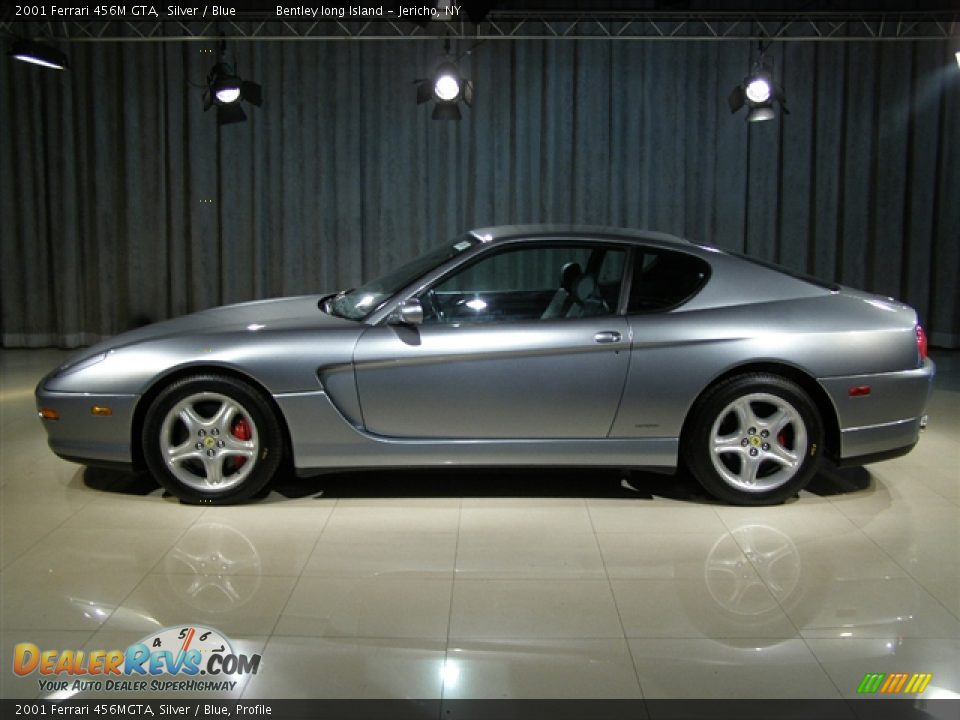 2001 Ferrari 456MGTA, Silver / Blue, Profile - 2001 Ferrari 456M