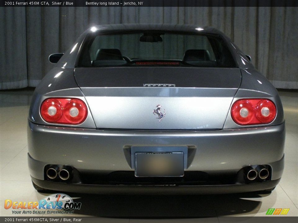 2001 Ferrari 456MGTA, Silver / Blue, Rear - 2001 Ferrari 456M