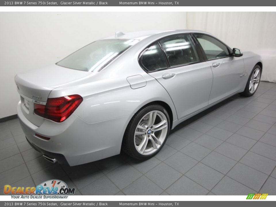 2013 BMW 7 Series 750i Sedan Glacier Silver Metallic / Black Photo #9