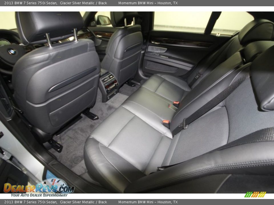 Rear Seat of 2013 BMW 7 Series 750i Sedan Photo #26