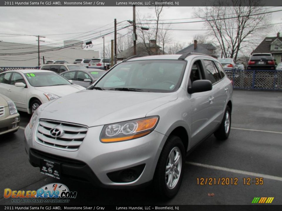 2011 Hyundai Santa Fe GLS AWD Moonstone Silver / Gray Photo #3