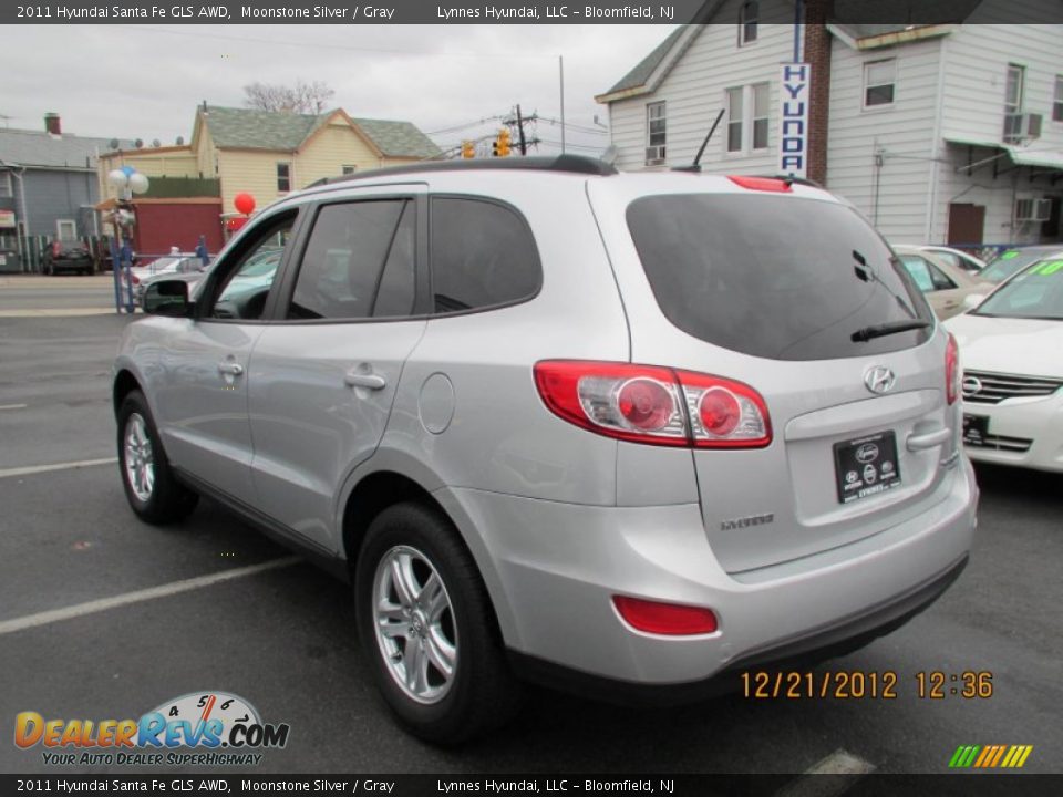 2011 Hyundai Santa Fe GLS AWD Moonstone Silver / Gray Photo #7