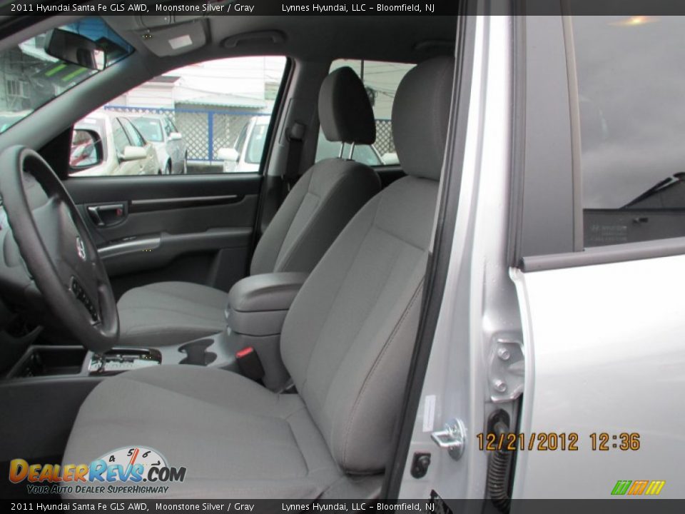 2011 Hyundai Santa Fe GLS AWD Moonstone Silver / Gray Photo #12