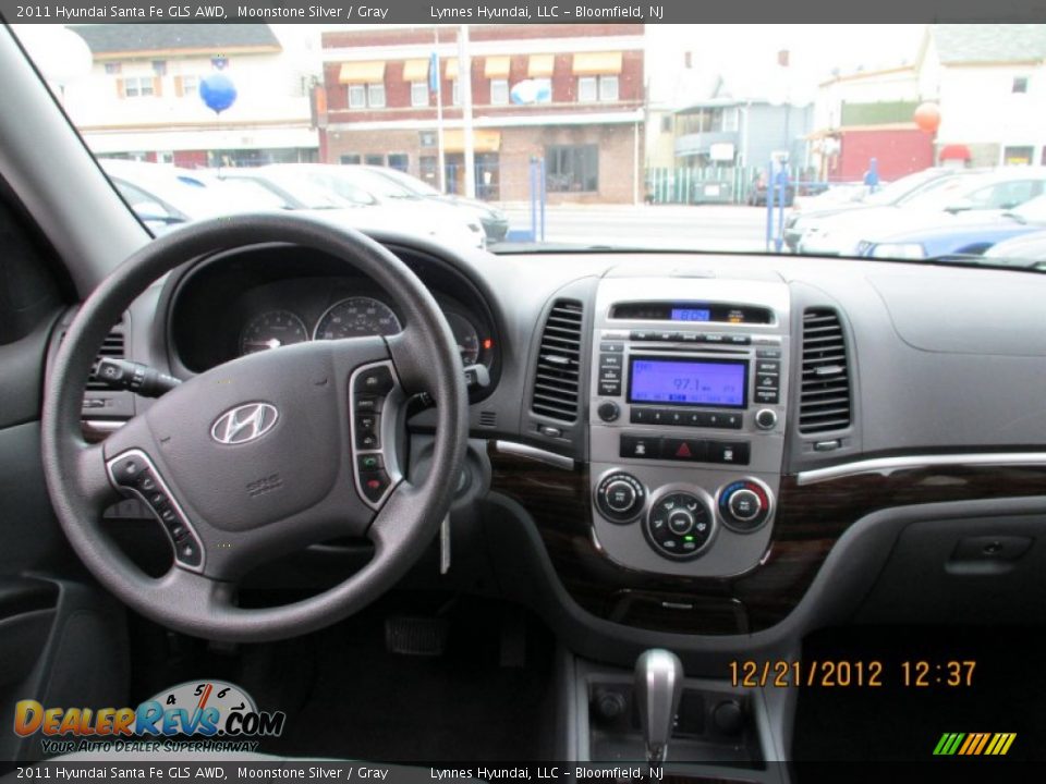 2011 Hyundai Santa Fe GLS AWD Moonstone Silver / Gray Photo #14